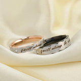 Lover "I will always be with you" Rings