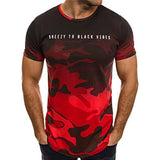 New Men's Camouflage Summer T-shirt