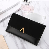 PU Leather Long Design Zipper Purses