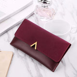 PU Leather Long Design Zipper Purses