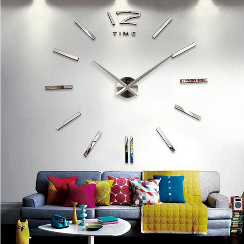 3D Real Big DIY Living Room Clocks