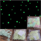 3D Stars Glow In The Dark Wall Stickers