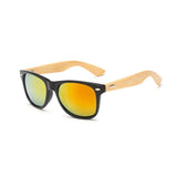 Retro Wood Men Bamboo Sunglasses