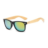 Retro Wood Men Bamboo Sunglasses