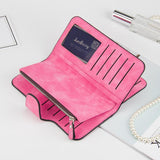 High Quality Scrub Leather Female Wallets