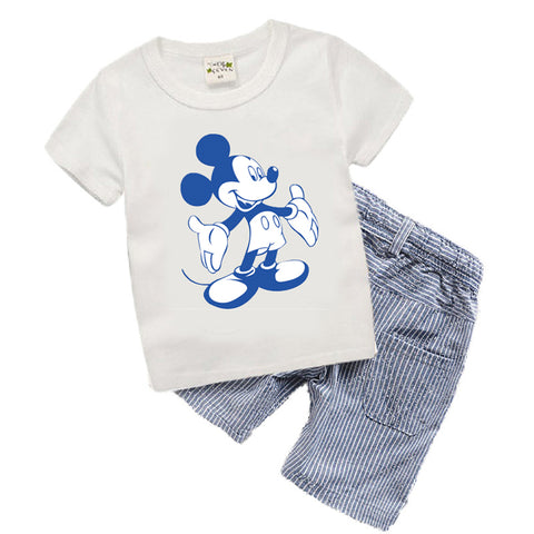 Summer Mickey Toddler Boys Clothing Sets