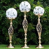 Metal Wedding Flower Decor Candle Holder Vase Centerpiece For Wedding