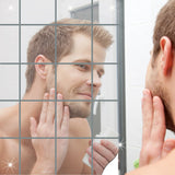 Square Mirror Sticker bathroom Home Decoration