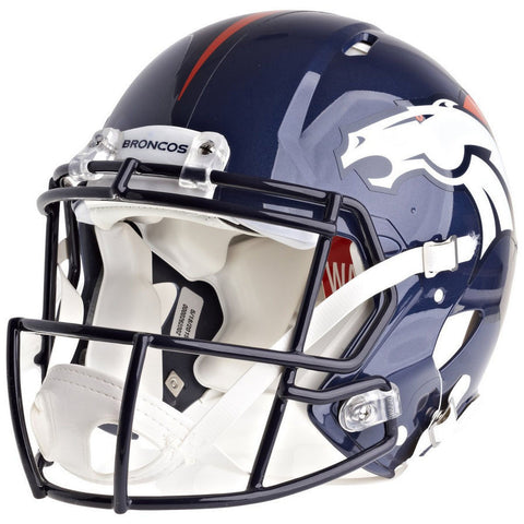 DENVER BRONCOS NEW RIDDELL NFL FULL SIZE AUTHENTIC SPEED FOOTBALL HELMET