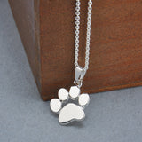 Cute Pets Dogs Footprints Paw Chain Necklace