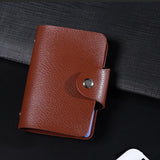 Fashion PU Leather ID Passport Card Wallet