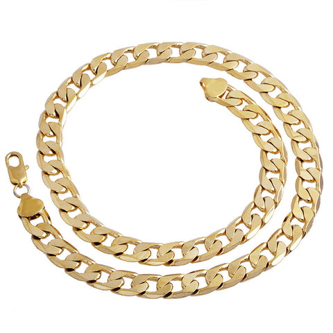 Gold Color Twisted Chain Necklace For Women