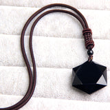 Black Obsidian Necklace Crystal Jewelry