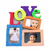 Hollow Love Design Wooden Photo Frame