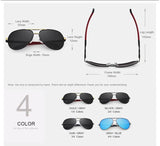 Men Vintage Aluminum Sunglasses