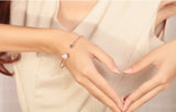 New Heart Crystal Love Opening Bracelet