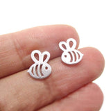 Bee Insect Shaped Stud Earrings