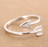 New Fashion Arrow Crystal Rings