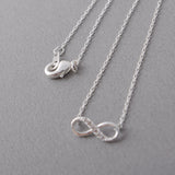 Tiny Infinity Crystal Pendant Necklaces