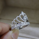 Lovers Crown Zircon Cz 925 Sterling Ring