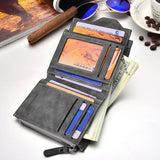 Men Soft Leather Wallet Card Holder