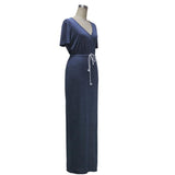 Women Waistline Pencil Maxi Dress