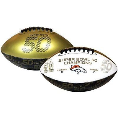 New Denver Broncos Rawlings® Super Bowl 50 2015 Champions Full Size Football -- OUT OF STOCK