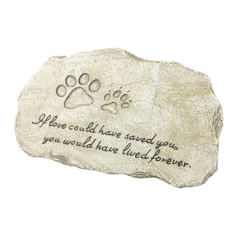 PetBuddy Pet Memorial Stones - Engraved Pet Headstones Stepping Stone for Garden