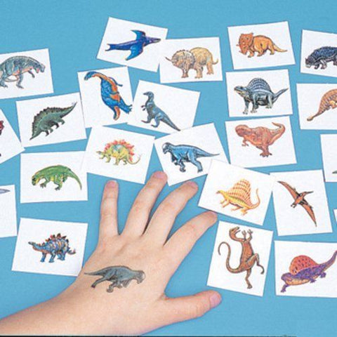 72 DINOSAUR TATTOOS temporary kids DINO birthday party favors