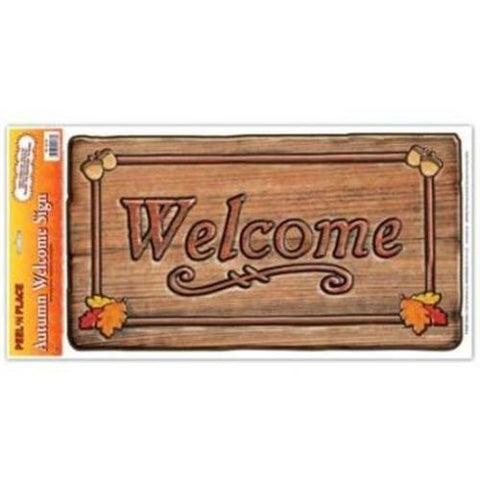 Autumn Welcome Sign Peel N Place Fall Autumn Thanksgiving Halloween Decoration