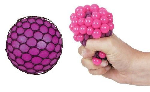 Mesh stress ball sensory squeeze toy autism anxiety special needs purple