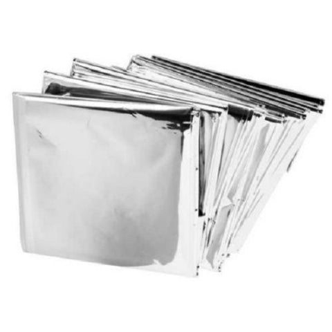 2 PACK • Extra Large 82"x 54 Emergency Solar Mylar Blanket Survival Safety