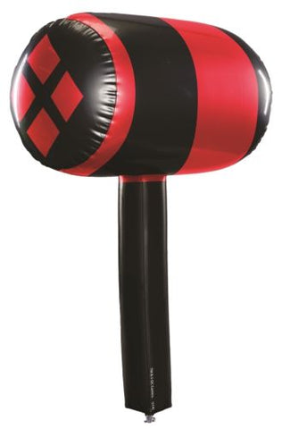 Harley Quinn Inflatable Mallet, Black/Red, Rubies