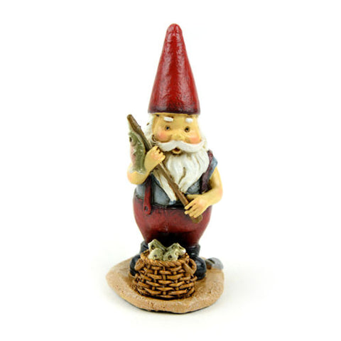 Miniature Dollhouse FAIRY GARDEN - Fisherman Gnome - Accessories