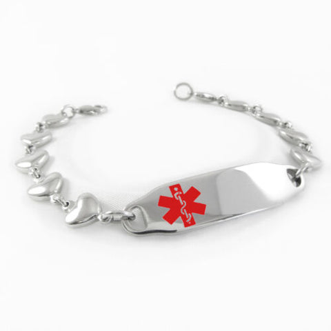 Women's - Pre Engraved - ALZHEIMER'S Medical Alert ID Bracelet