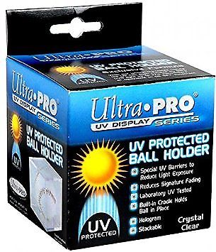 6 Ultra Pro UV Baseball Cube Holder with stand New Ball Cubes