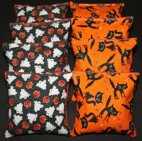 Cornhole Bean Bags 8 ACA Regulation Party Bags Halloween Party Game Cats Ghosts