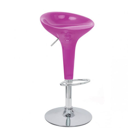 ADJUSTABLE BOMBO STYLE BAR STOOL - SCOOP BARSTOOL