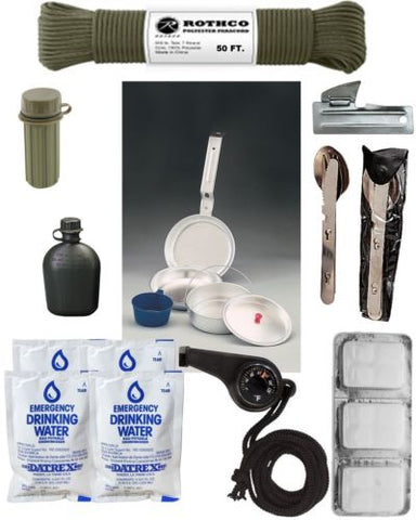 Basic Camping Kit & Emergency Preparedness Gear - Camping Survival Disaster