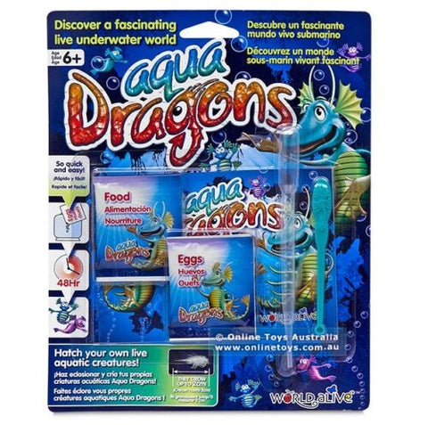 Aqua Dragons Sea Monkeys Food & Eggs Pet Refill Kit Brine Shrimp