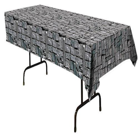 STONE WALL TABLE COVER HALLOWEEN PARTY DECORATION