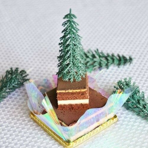 Pack of 12 Pine Tree Pick Christmas Evergreen Tree Pick Cake or Cupcake Topper