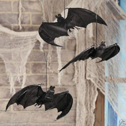 HALLOWEEN Party Haunted House Decoration Prop Spooky Fabric HANGING BATS