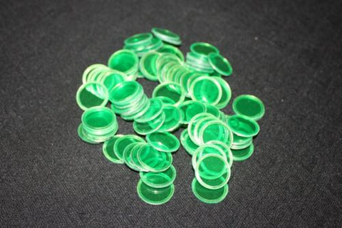 Use on BINGO PAPER Cards sheets, 100 Green Chips