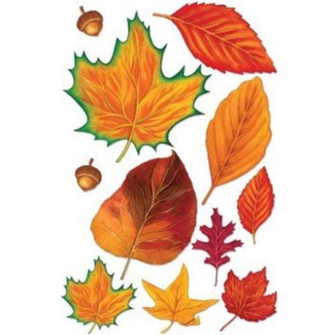 Assorted Paper Fall Leaves 11 Pack Fall Autumn Thanksgiving Party Decor