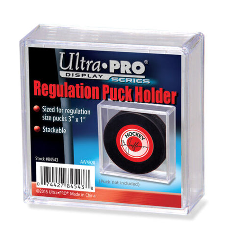 Ultra Pro Square Hockey Puck Holder Cube Case Stackable For Regulation Pucks