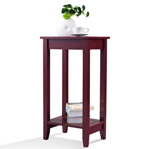 COSTWAY Tall End Table Coffee Stand Night Side Nightstand Accent Furniture