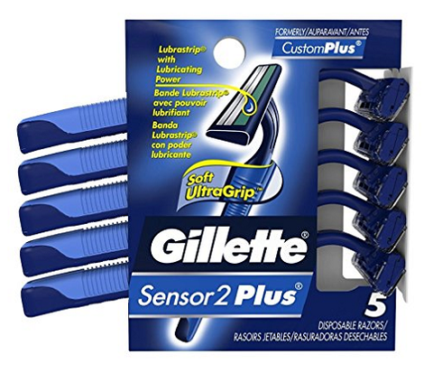 Gillette Sensor2 Plus Disposable Razors, 5 Ct - Pkg Varies