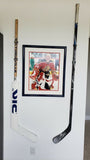 HOCKEY STICK HANGER HOLDER DISPLAY NHL AUTOGRAPHED GAME USED WALL MOUNT