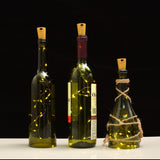 3pcs Wine Bottle Cork Lights Copper Led Light Strips Rope Lamp Kit DIY for Decor